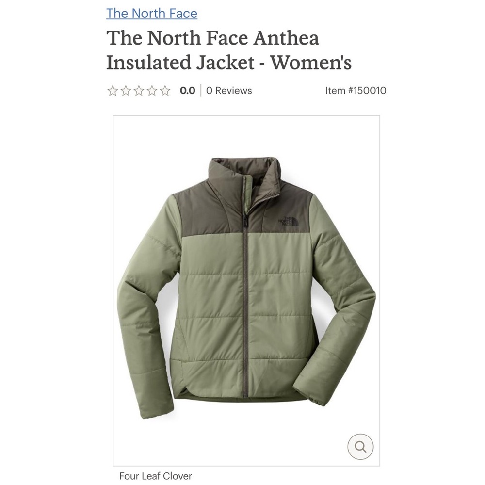 The North Face Anthea Insulated Jacket - Green Colorblock